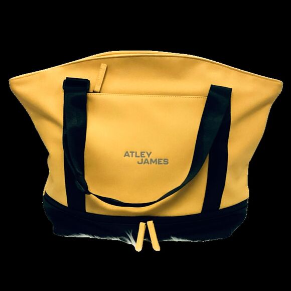Atley James Bradshaw Travel Tote in Yellow/Black Adjustable Srtap NWT - Picture 4 of 9